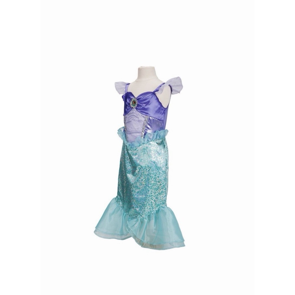 NEW Disney Princess Ariel Core Dress Costume Fits Sizes 4-6X NWT - Picture 5 of 12